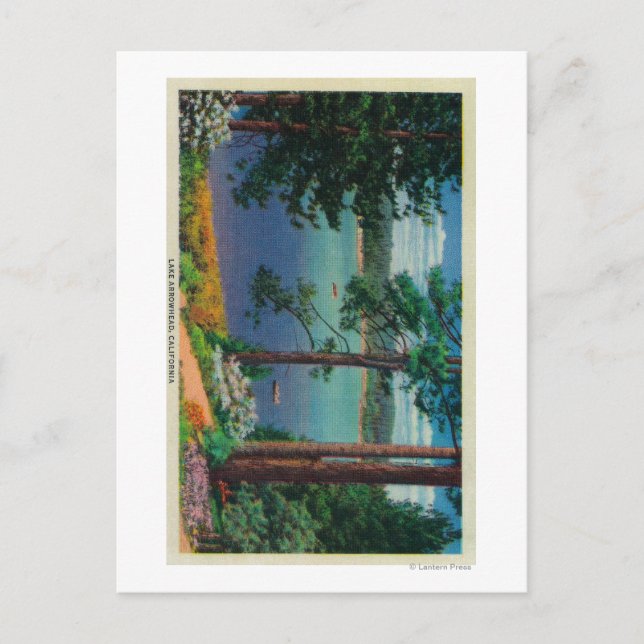 Sjö Arrowhad ViewLake Arrowhad, CA Vykort (Framsida)