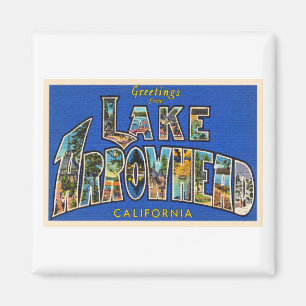 Sjö Arrowhead California CA Large Brev vykort Magnet
