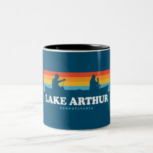 Sjö Arthur Pennsylvania Canoe Två-Tonad Mugg