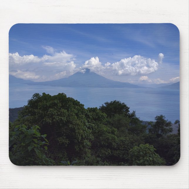 Sjö Atitlan Vulkaners Photo Musmatta (Framsidan)
