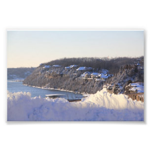 Sjö av det Ozarks vinterfotoet Fototryck