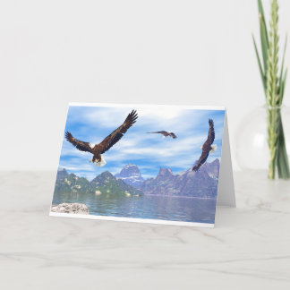 Sjö av örnarna kort