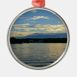 Sjö av Ozarks Blue Sunset Julgransprydnad Metall