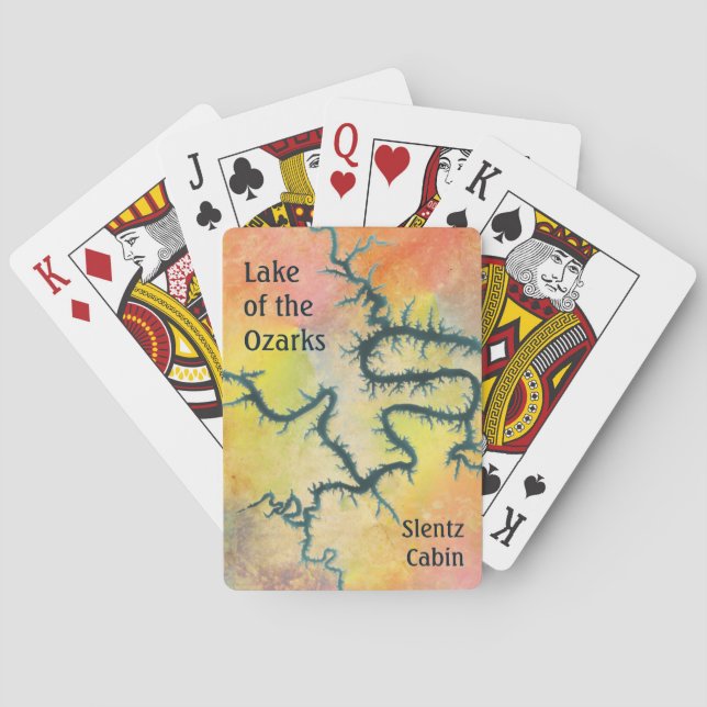 Sjö av Ozarksen Missouri Spel Kort (Baksidan)