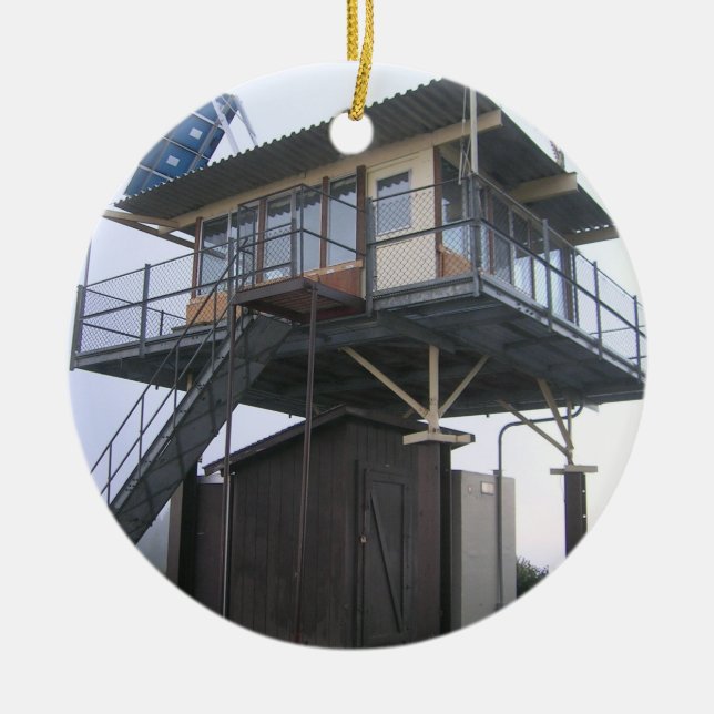 Sjö av skogen julgransprydnad keramik (Framsidan)