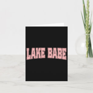 Sjö Babe Life Summer Vacation Beach Kort