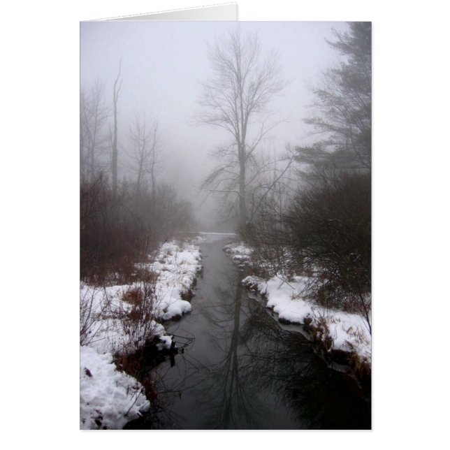 Sjö Backe Winter, NY Hälsningskort (Framsidan)