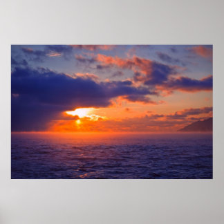 Sjö Baikal - en annan solnedgång Poster