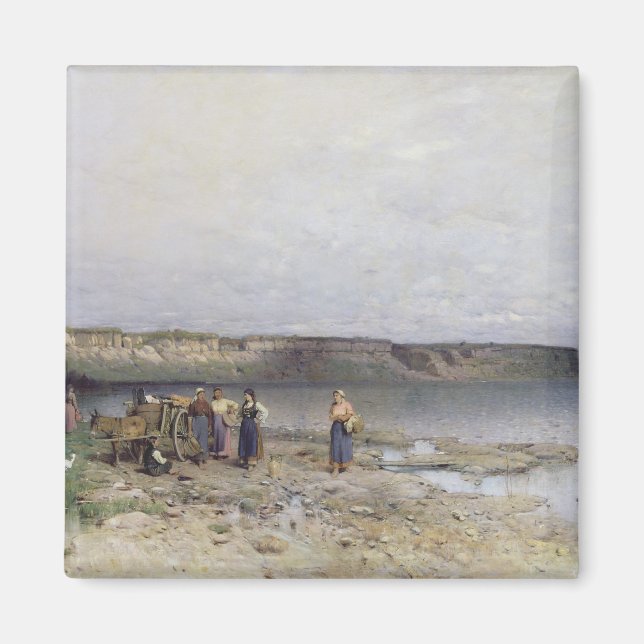Sjö Balaton med Akarattyasjön, 1885 Magnet (Framsidan)