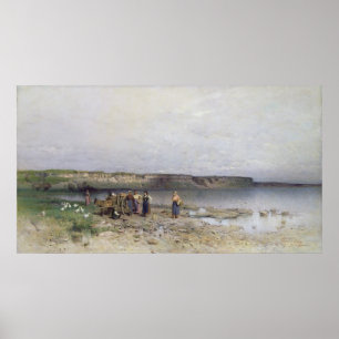 Sjö Balaton med Akarattyasjön, 1885 Poster