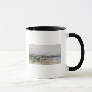 Sjö Balaton med kusten av Akarattya, 1885 Mugg
