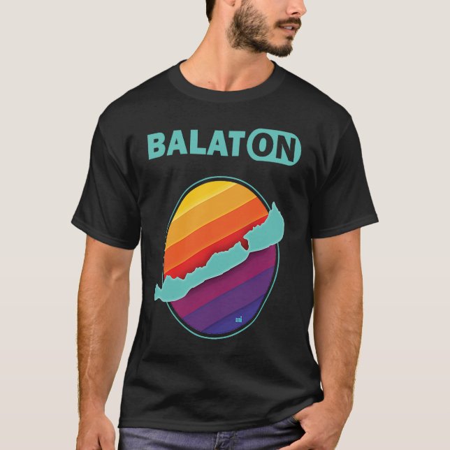 Sjö Balaton Ungern T Shirt (Framsida)