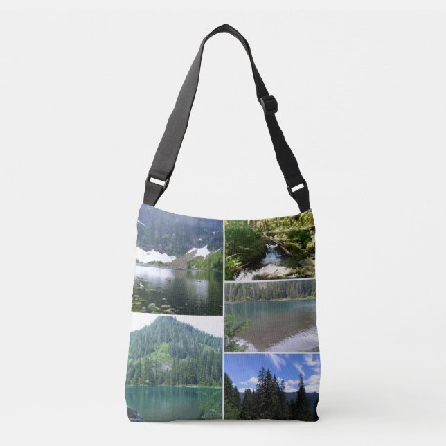 Sjö bilder Kor Body Tote Bag Axelväska (Framsida)