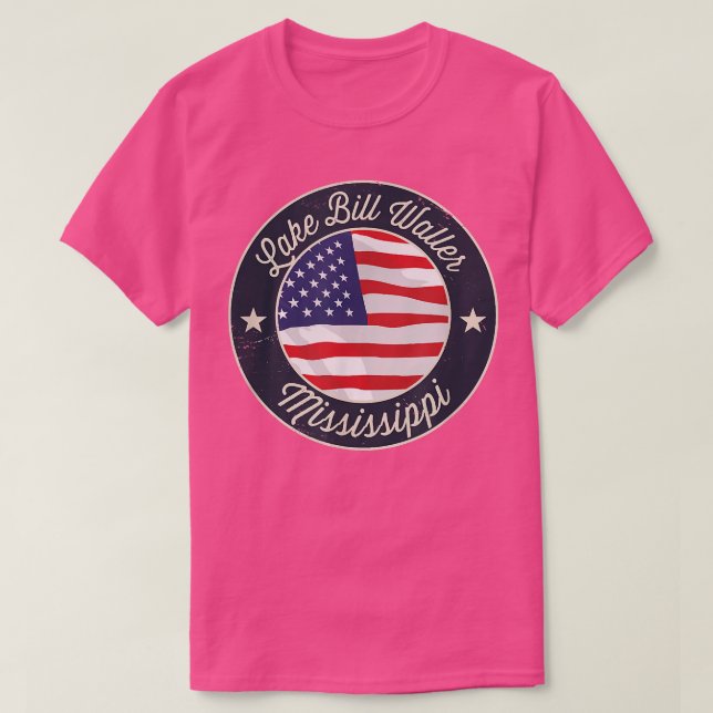 Sjö Bill Waller - Patriotic Mississippi Souvenir  T Shirt (Design framsida)