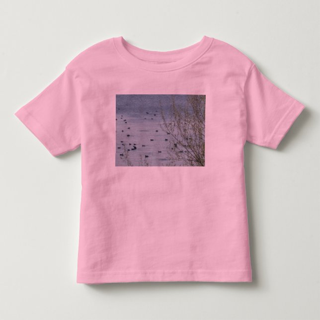 Sjö Birds Småbarn Ringer T-Shirt (Framsida)