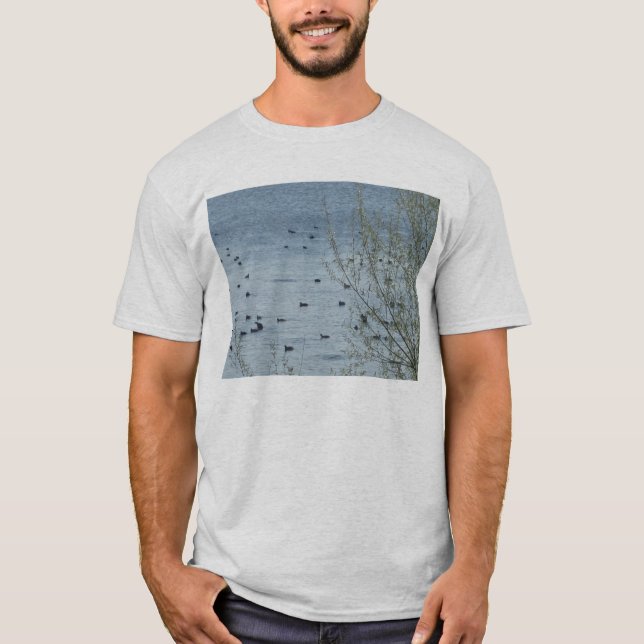 Sjö Birds Vuxen Basic T-Shirt (Framsida)