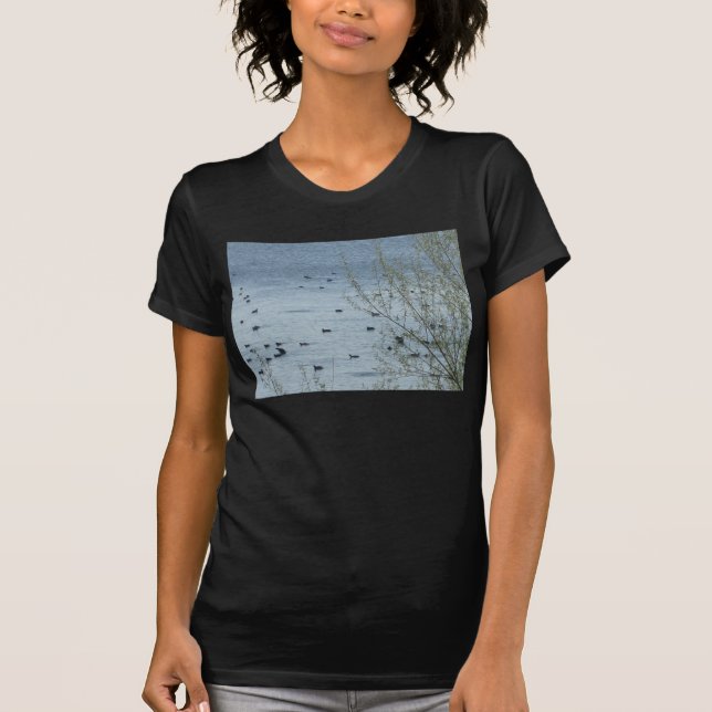 Sjö Birds Womens Twofer Sheer T-Shirt (Framsida)