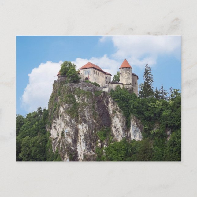 Sjö Bled Castle, Bled, Slovenien Vykort (Framsida)
