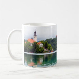 Sjö Bled Reflection, Slovenien Kaffemugg