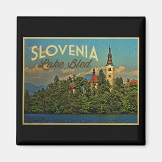 Sjö Bled Slovenien Magnet