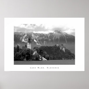 Sjö Bled, Slovenien Poster