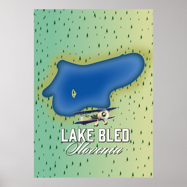 Sjö Bled Slovenien Poster (Framsidan)