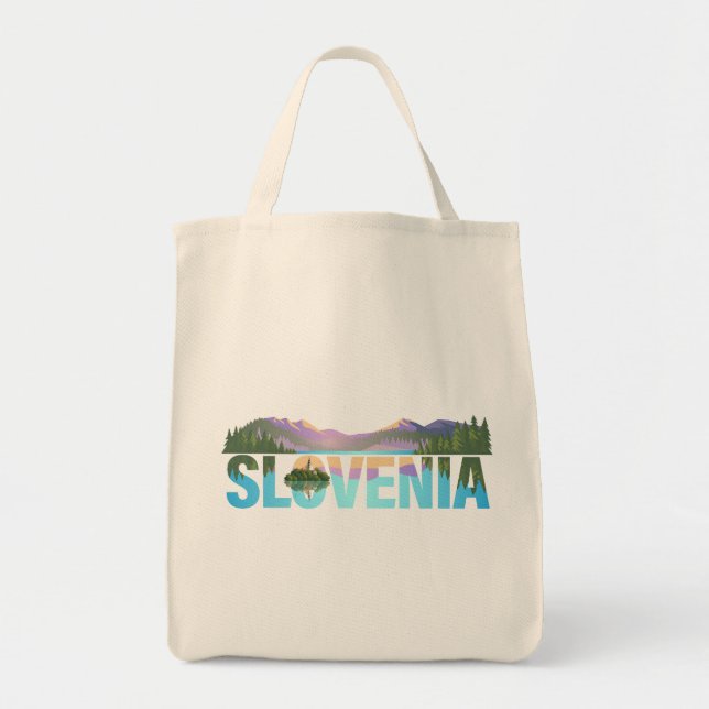 Sjö Bled Slovenska Europa Tygkasse (Framsidan)