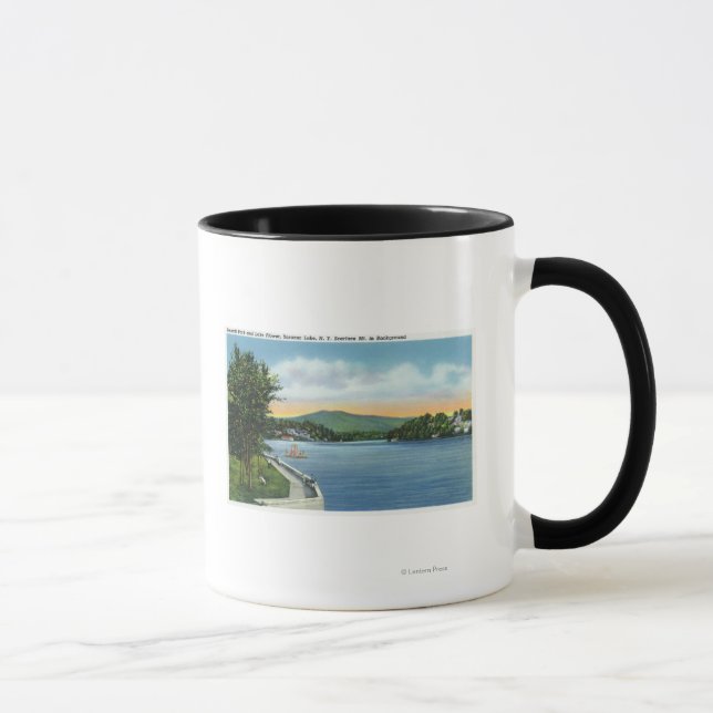 Sjö blomma, Scarface Mt in Avstånd Mugg (Höger)