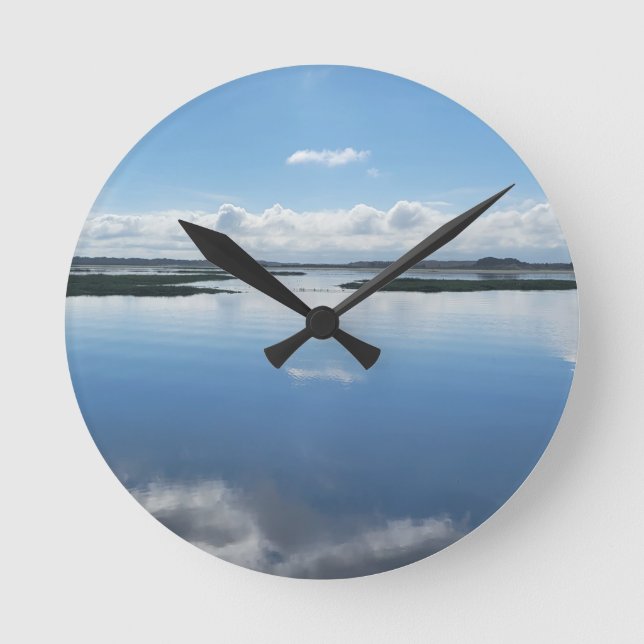 SJÖ BLUE RUND KLOCKA (Framsida)