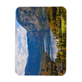 Sjö Bohinj i Slovenien på hösten Magnet