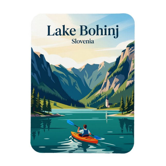 Sjö Bohinj, Slovenien Magnet (Vertikal)
