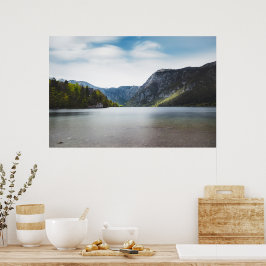 Sjö Bohinj, Slovenien Poster