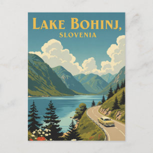 Sjö Bohinj Slovenien Vykort