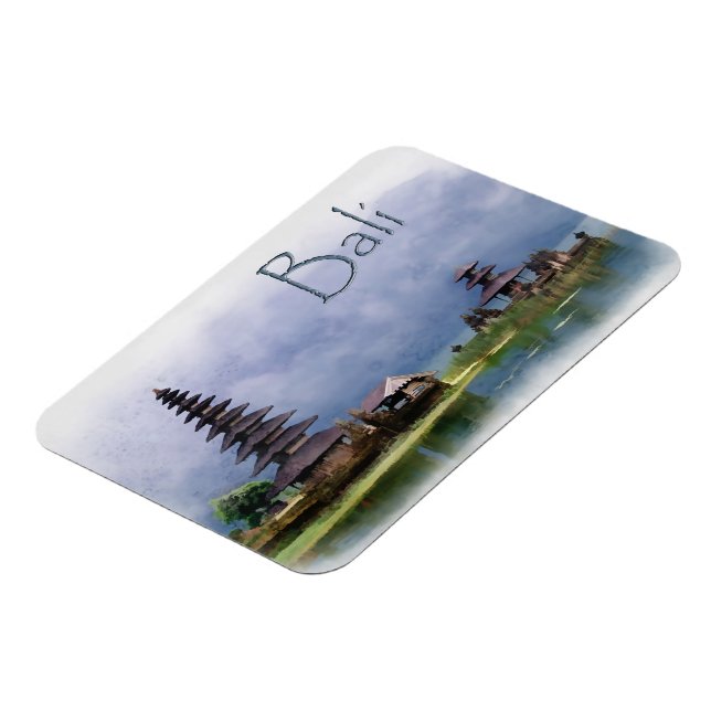 Sjö Bratanan Bali Indonesien Magnet (Vänstra Sidan)