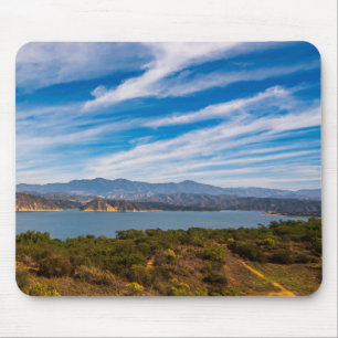 Sjö Cachuma Panorama Santa Ynez Berg Foto Musmatta