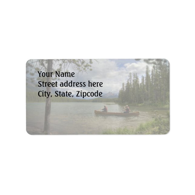 Sjö Canoeing Adressetikett (Framsidan)