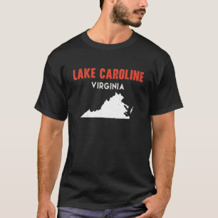 Sjö Caroline Virginia USA State America Travel Vi T Shirt
