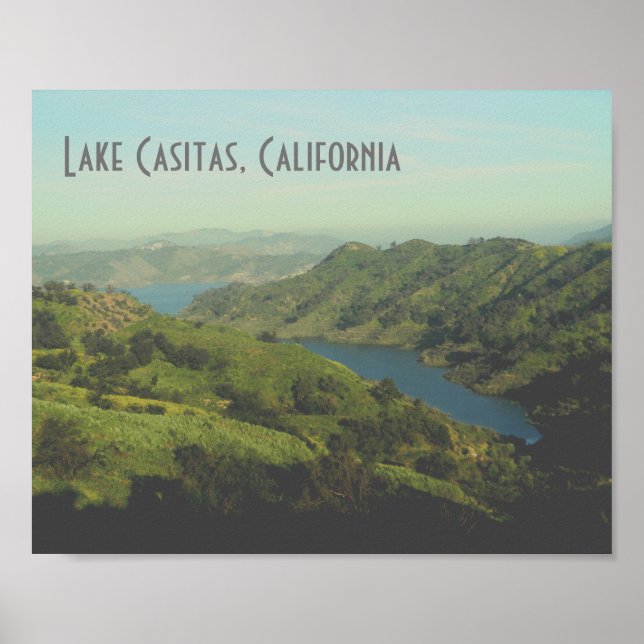 Sjö Casitas, Califonia - Poster (Framsidan)