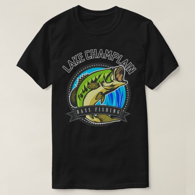 Sjö Chamblank Fishing Tshirt T Shirt (Design framsida)