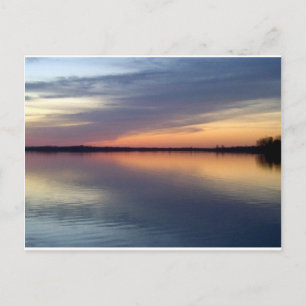 Sjö Chamblank sunset från Alburgh, VT Vykort