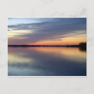 Sjö Chamblank sunset från Alburgh, VT Vykort