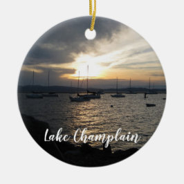 Sjö Chamblank, Vermont vid Sunset Ornament