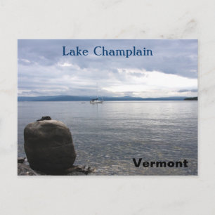Sjö Chamblank Vermont Vykort