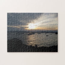 Sjö Chamblank vid Sunset Puzzle