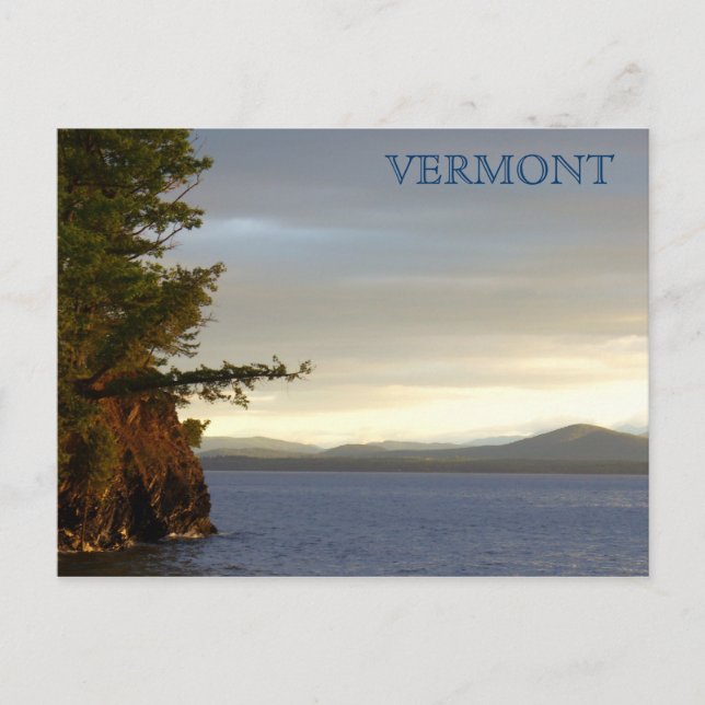 Sjö Chambort från Shelburn Farms, VT Vykort (Framsida)