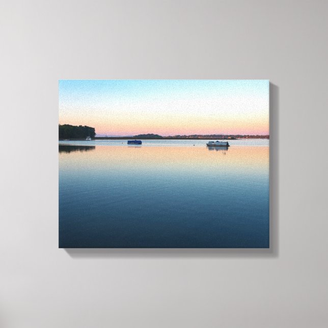 sjö chamled sunrise in saint albans Bay Canvastryck (Framsida)