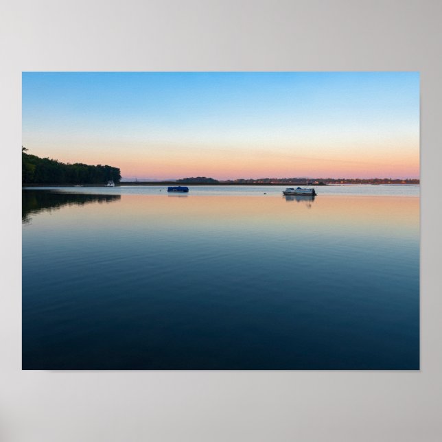 sjö chamled sunrise in saint albans Bay Poster (Framsidan)