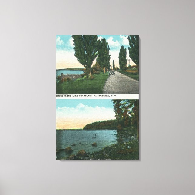 Sjö Chammedgivbar enhetsvy Canvastryck (Framsida)