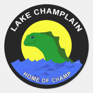 Sjö Champlain Runt Klistermärke