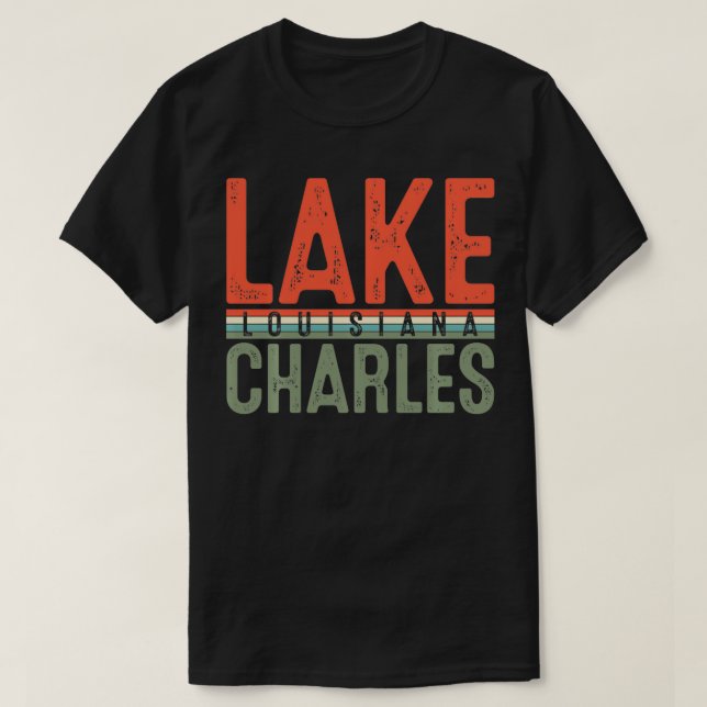 Sjö Charles Louisiana Pullover T Shirt (Design framsida)